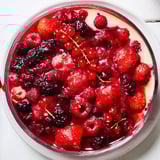 Rote Grütze Beeren Dessert